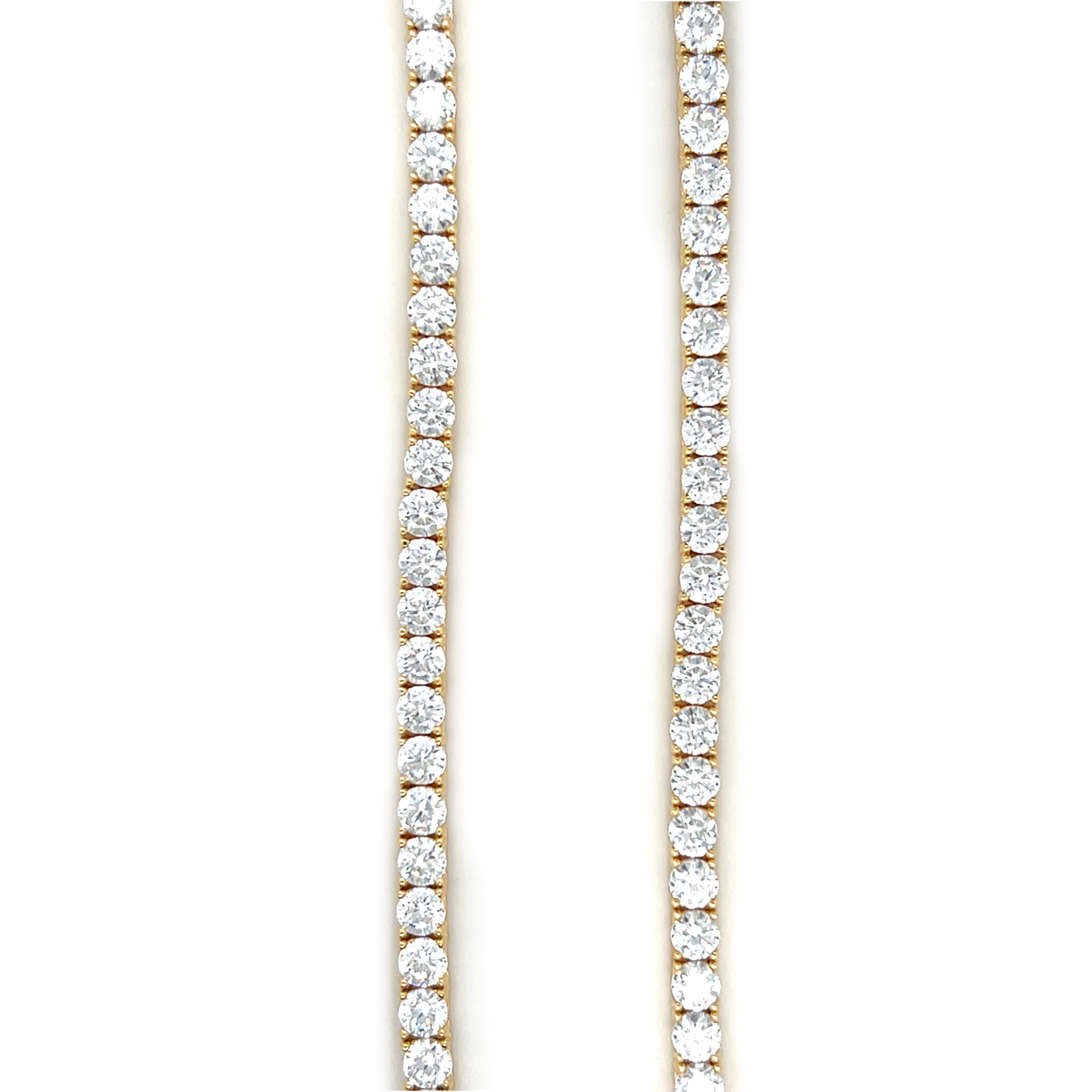 Ketting tennisschakel goldplated-1