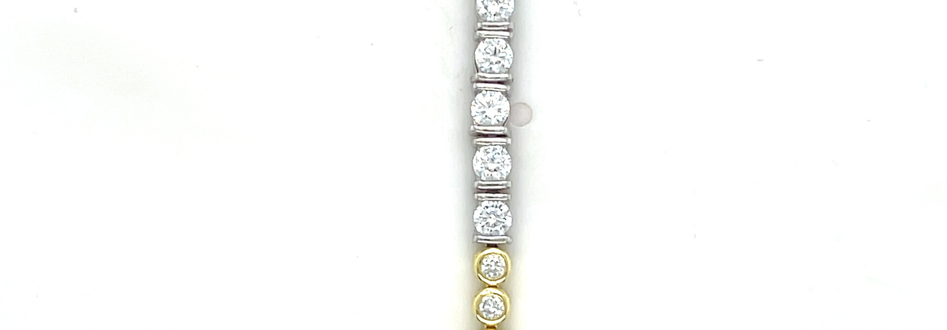 Armband tennis half gold-plated verschillende zettingen