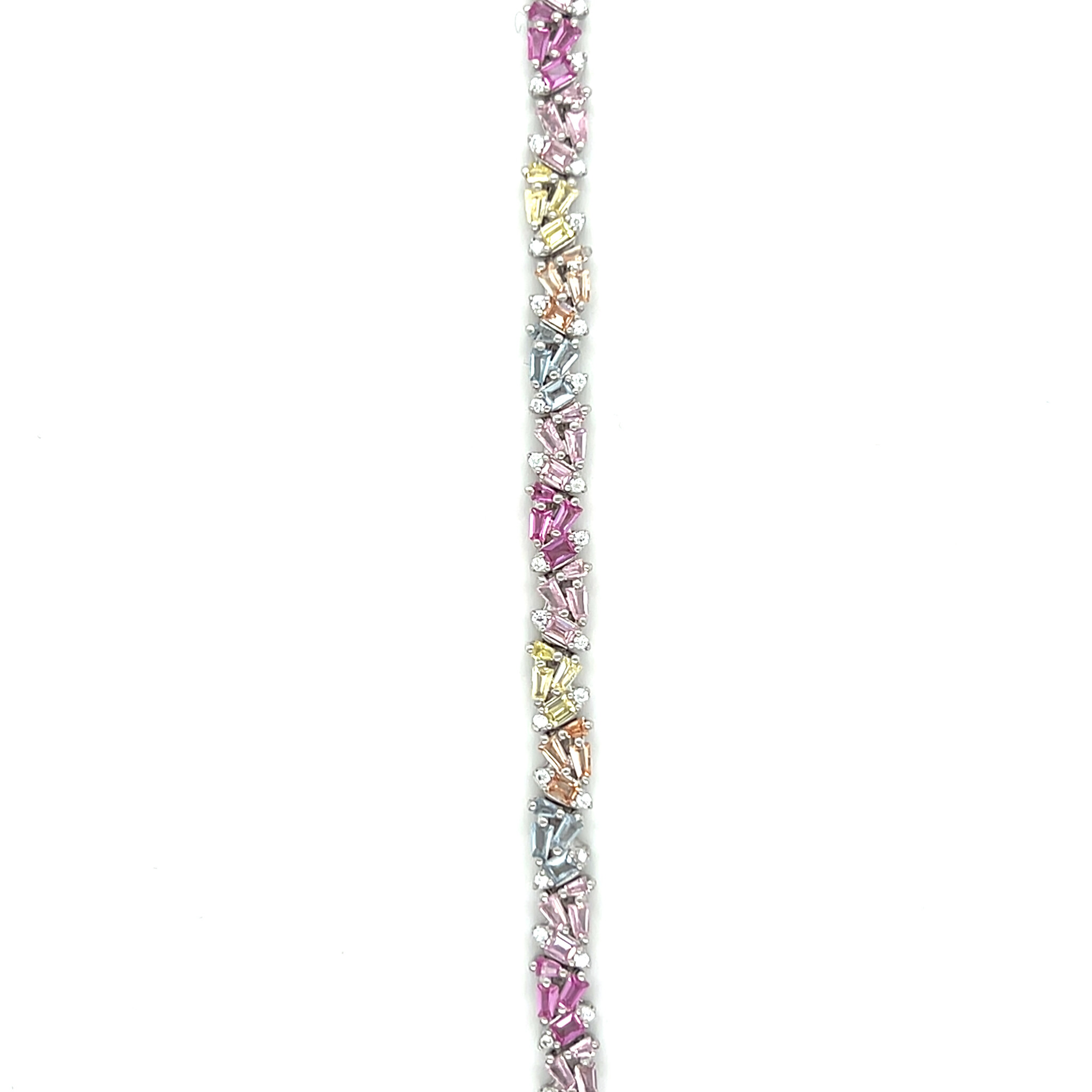 Armband met pastel zirkonia's-1