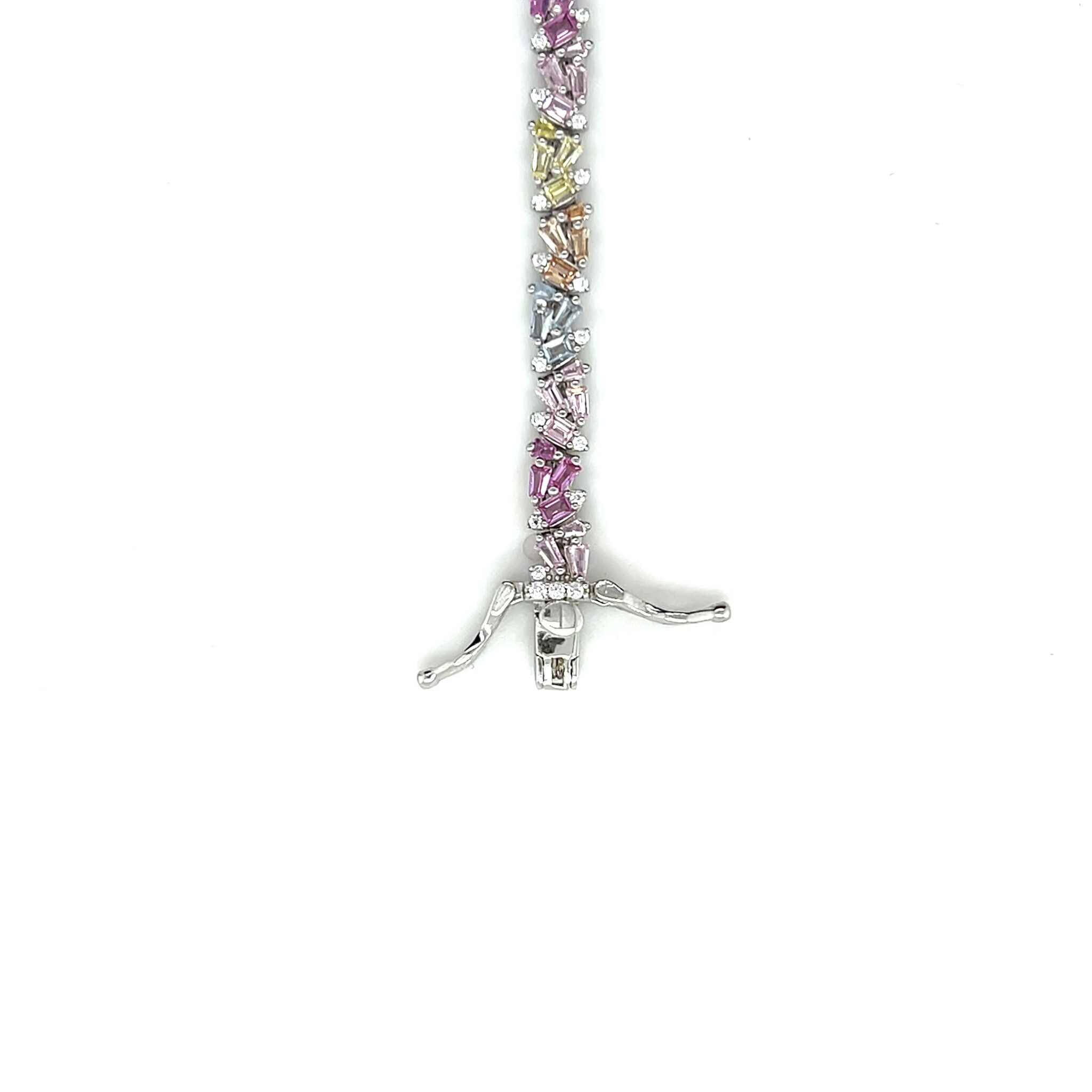 Armband met pastel zirkonia's-2