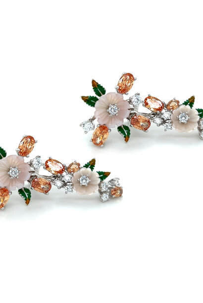 "Bloempies" oorbellen