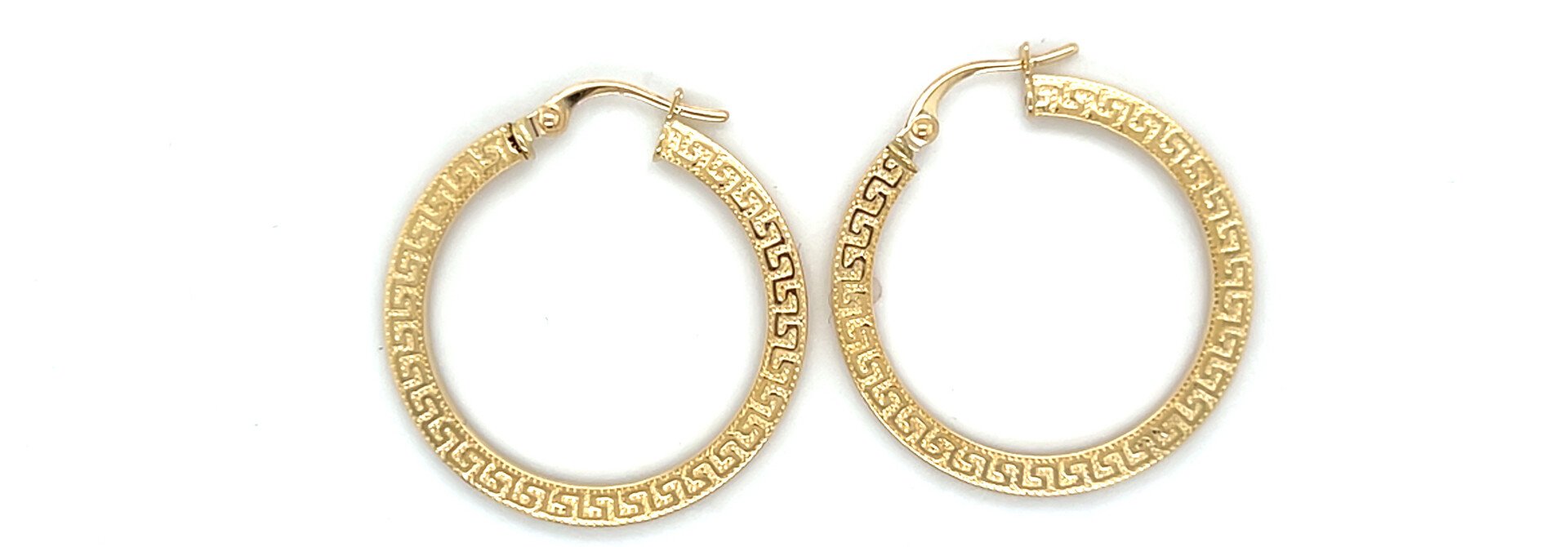 Oorbellen met meander plat