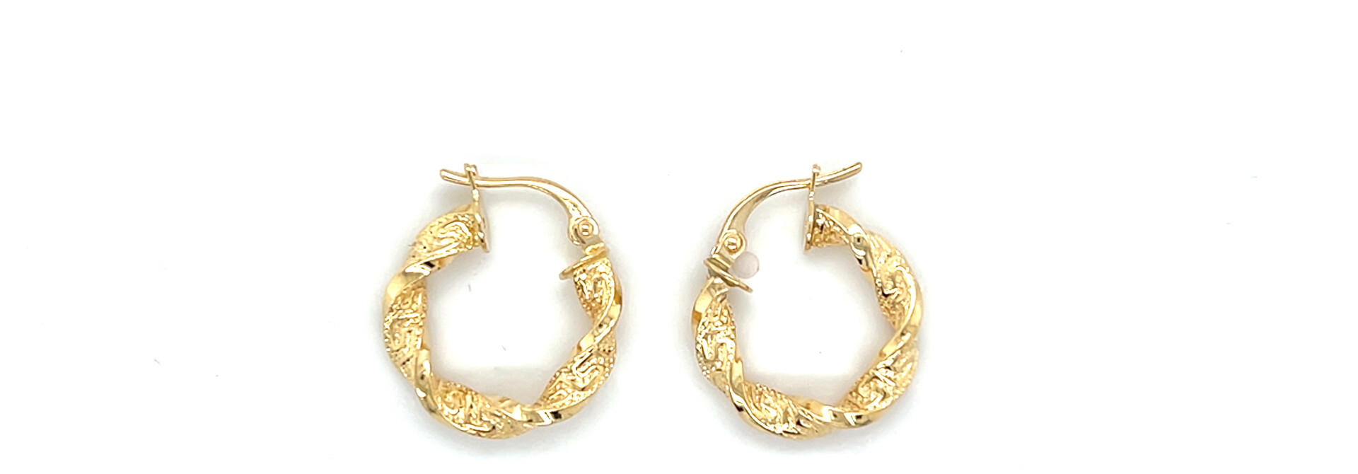 Oorbellen wokkels Griekse meander