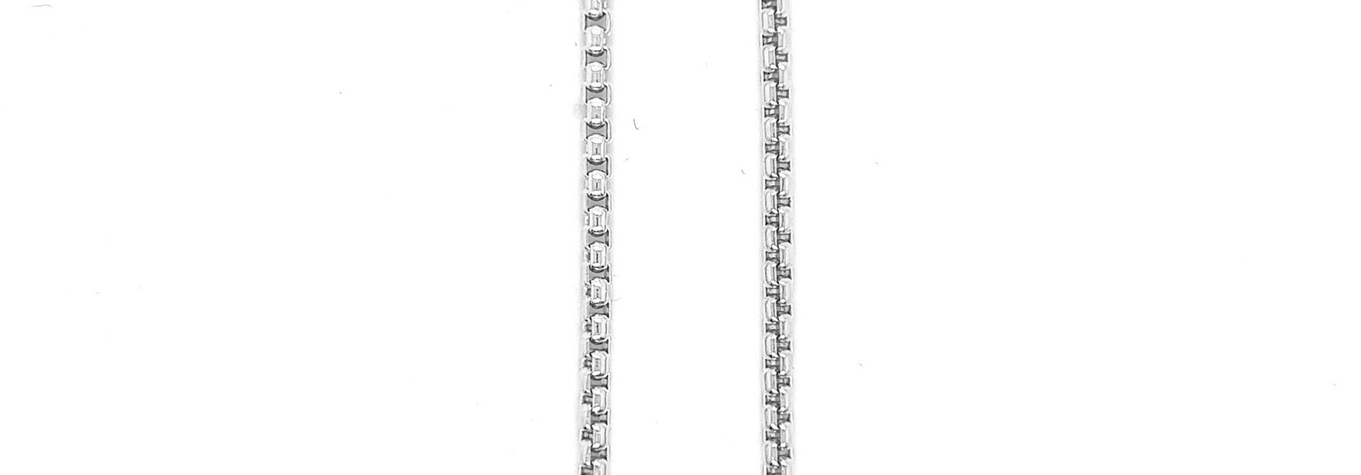 Ketting popcorn schakel witgoud