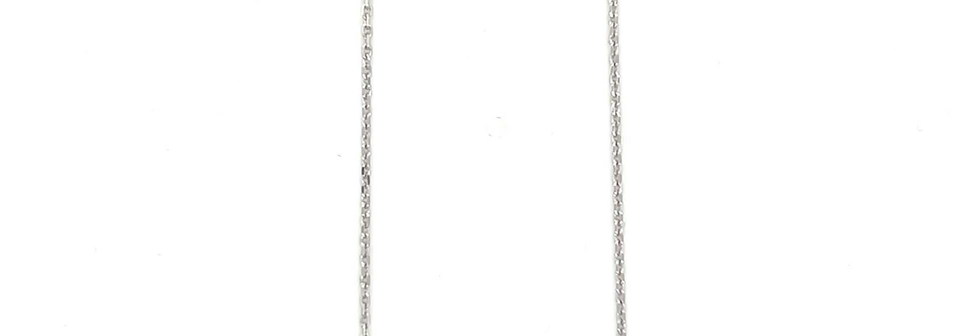 Ketting zilver ankerschakel 1-2 mm