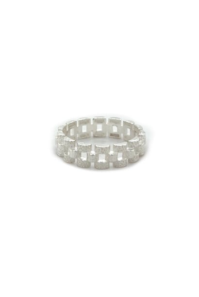 "Roleks" ring zilver smal