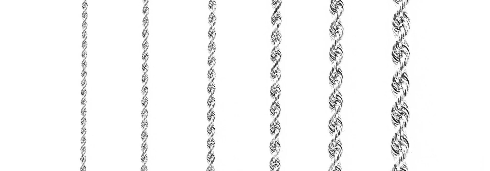 Rope armband massief zilver 2 mm