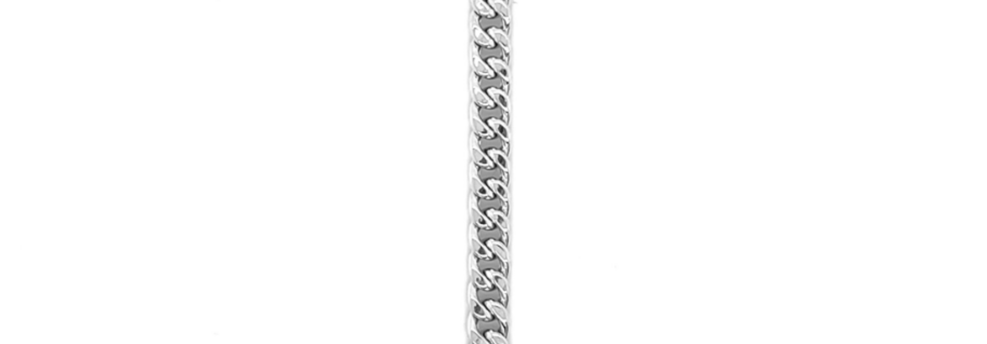Armband gourmetschakel zilver