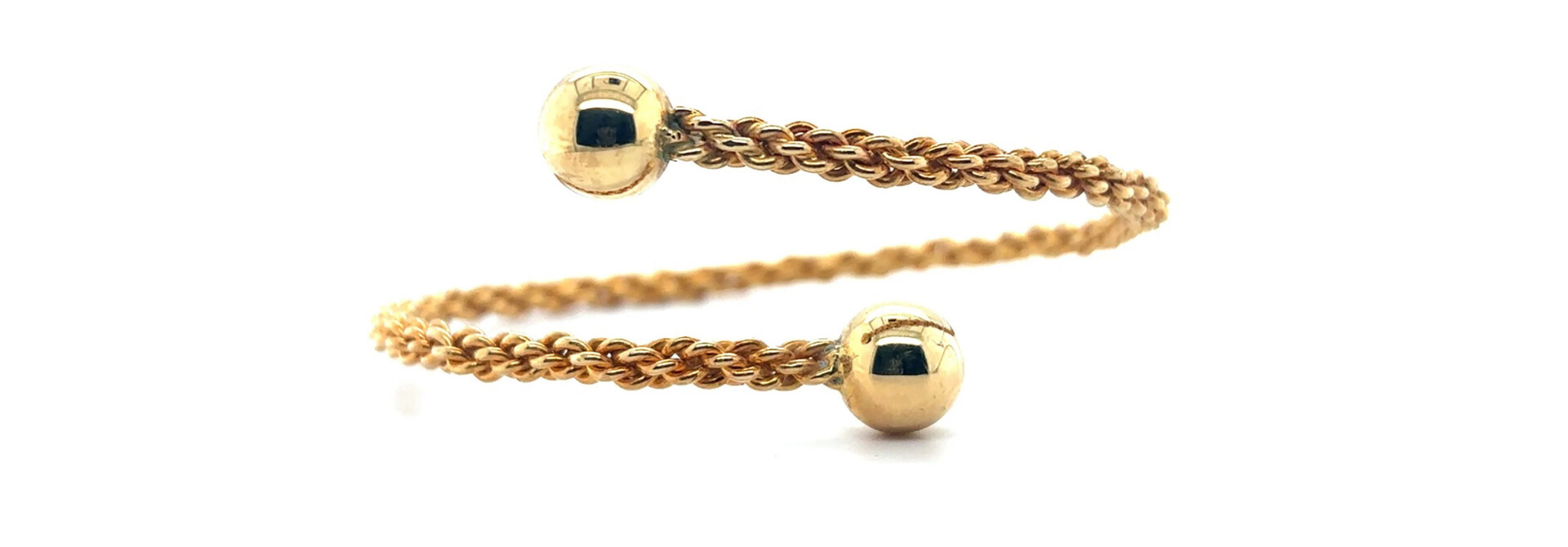 Armband bewerkte flexibele boei gold plated