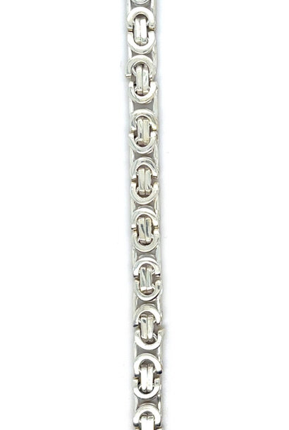 "Platte koning" armband 5 mm