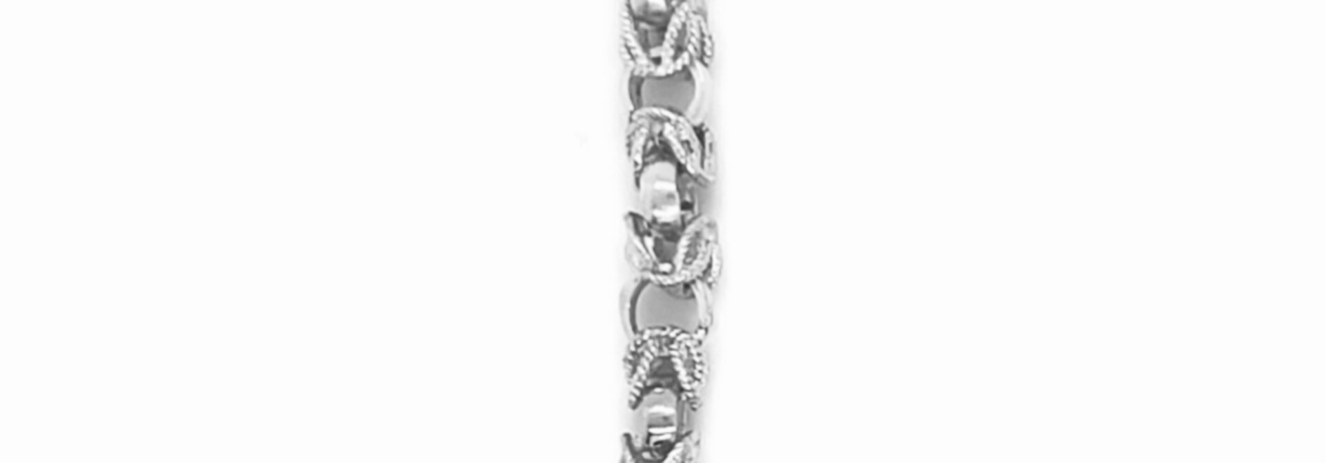 Armband keizersschakel zilver