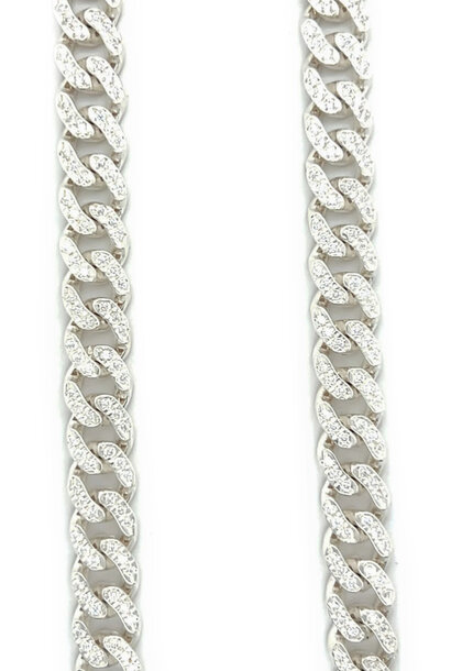 "Cuban" ketting zilver 10 mm