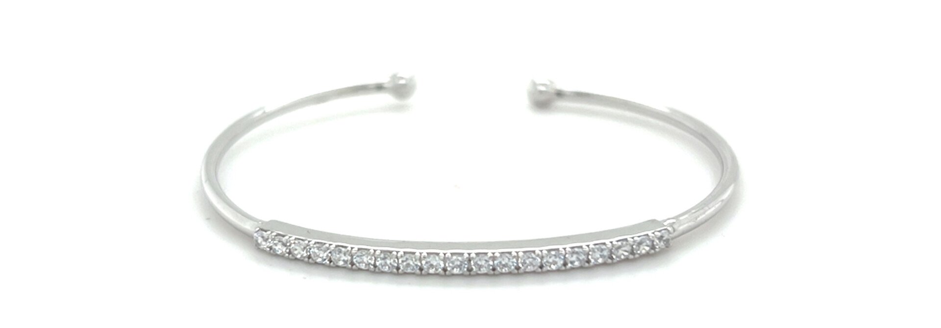 Armband vast met zirkonia open