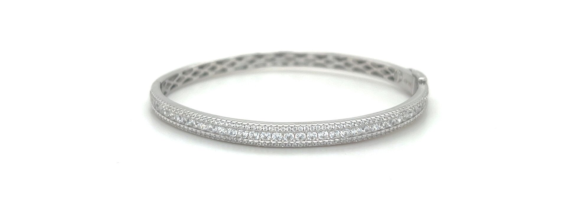 Armband bangle met zirkonia stenen