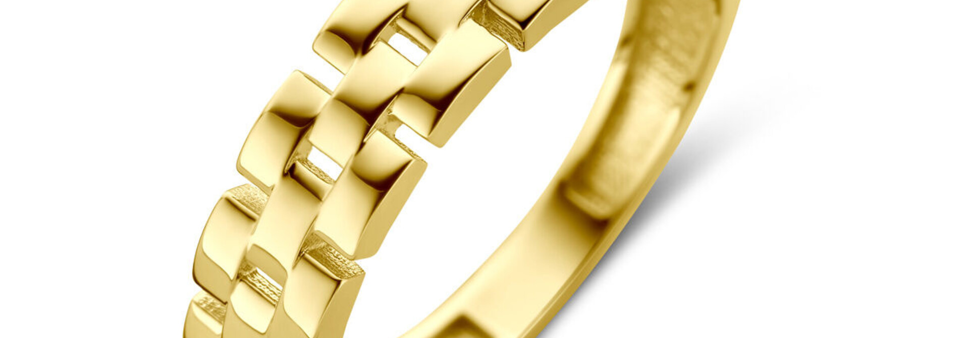 Ring roleksschakel met gladde scheen