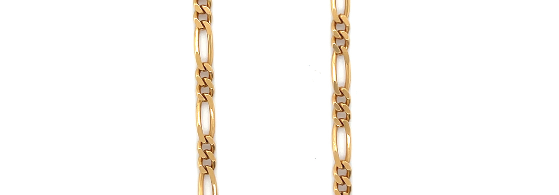 Ketting massief figaro schakel