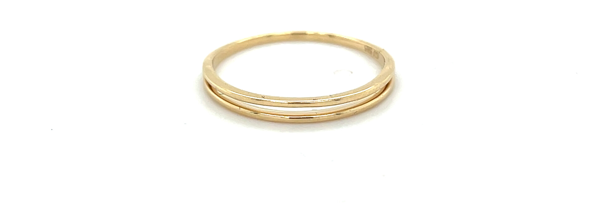Ring clean met inkeping in het midden