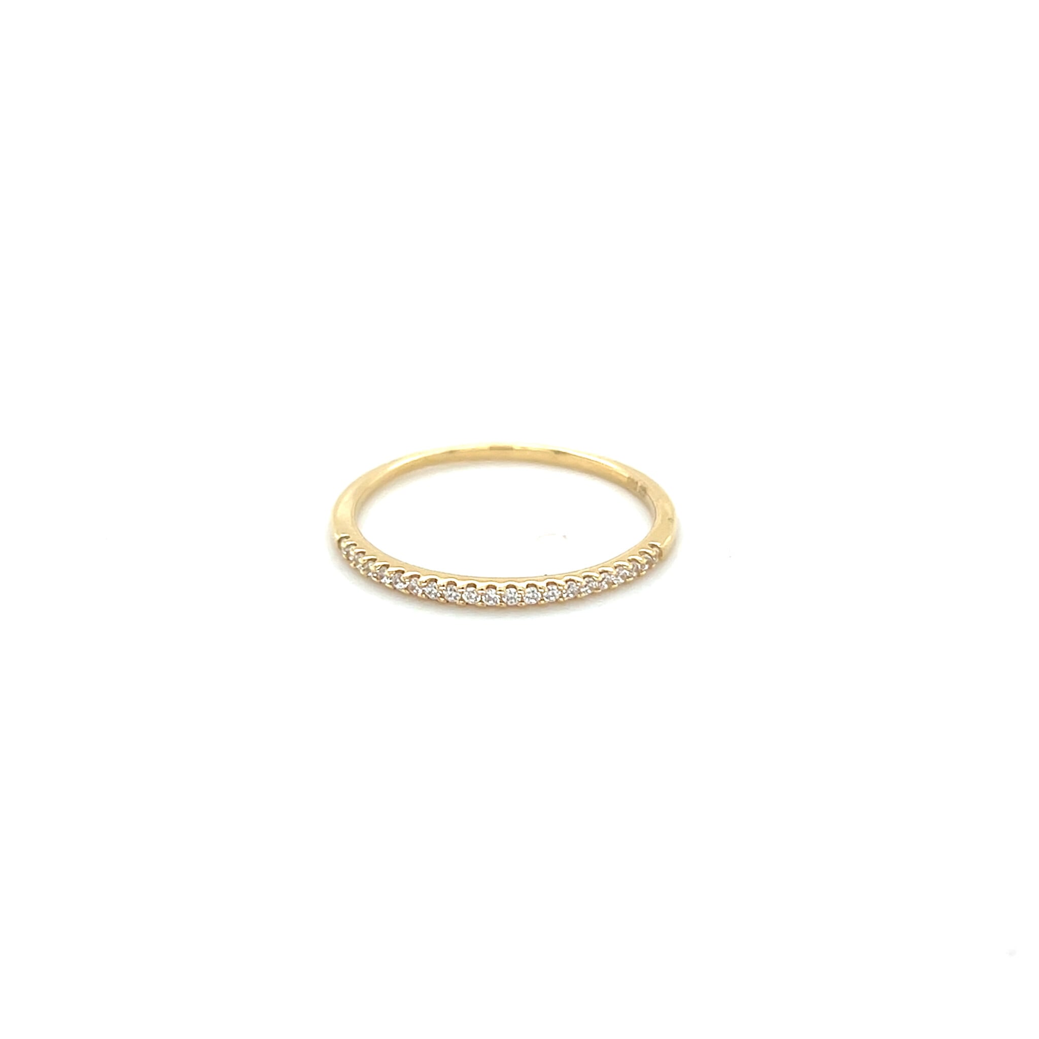 Ring memoire met zirkonia stenen-1