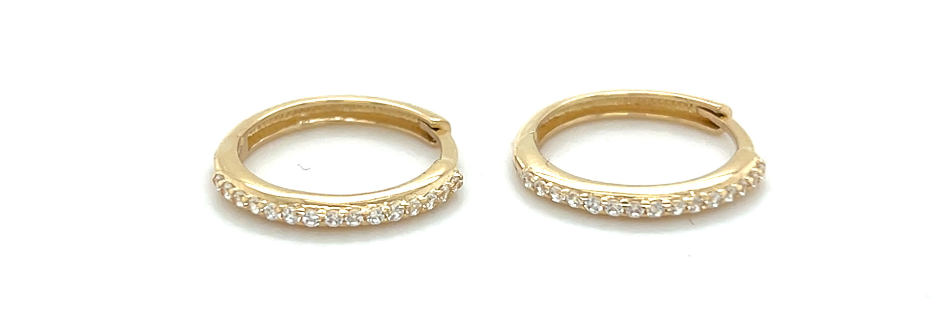 Oorbellen oorring met zirkonia stenen