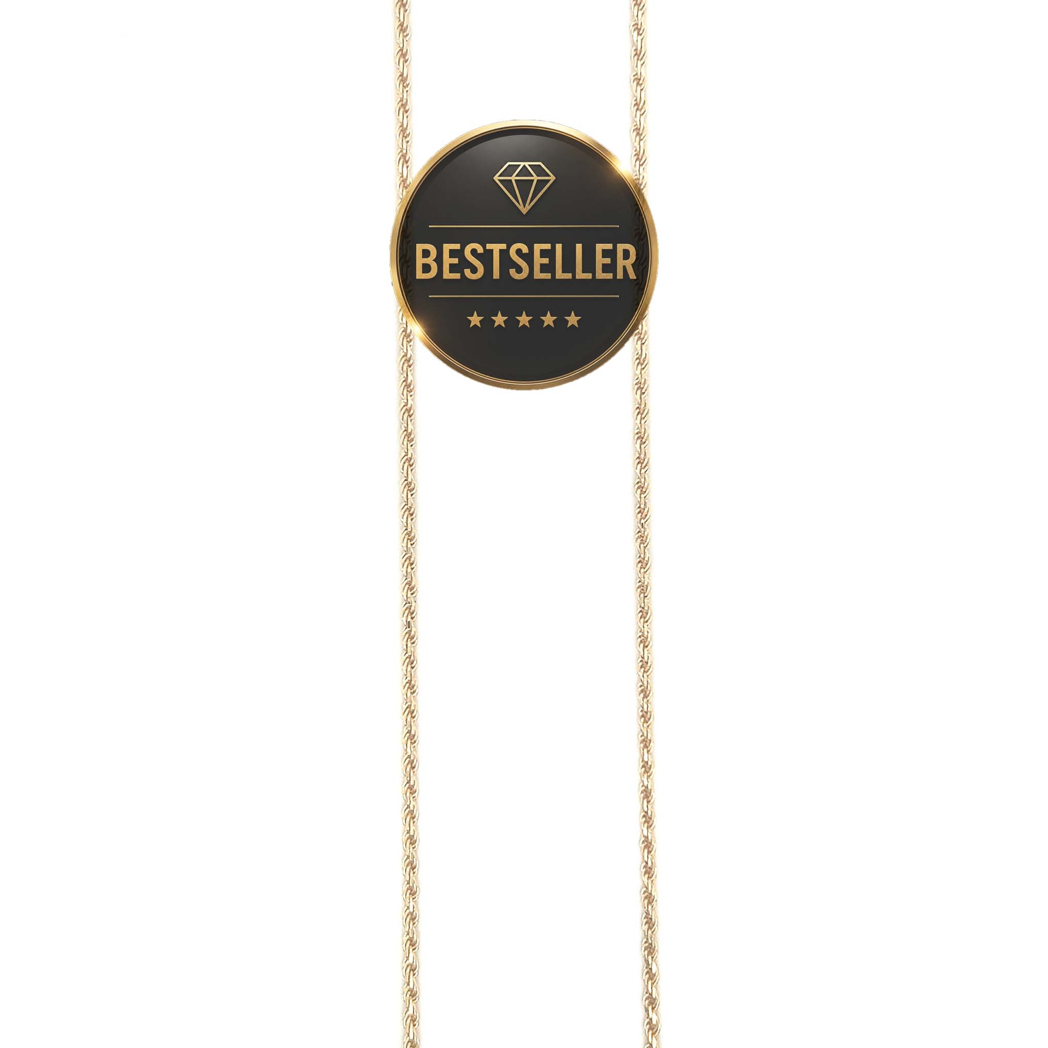 Rope chain Nederlands goud 1.5 mm-1