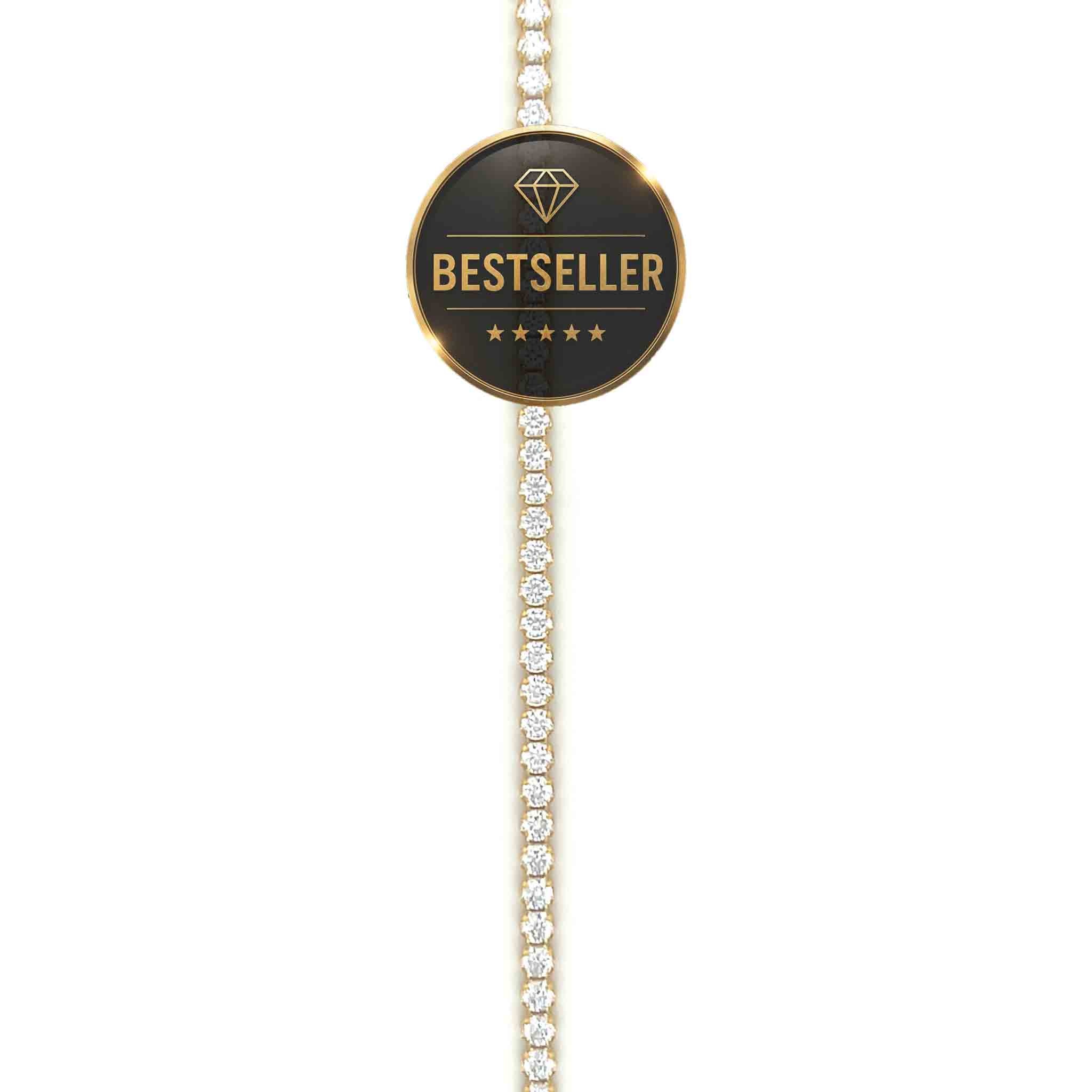 Armband tennis met zirkonia in ronde zetting-1
