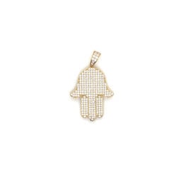 Hanger hamsa hand met zirkonia stenen-1