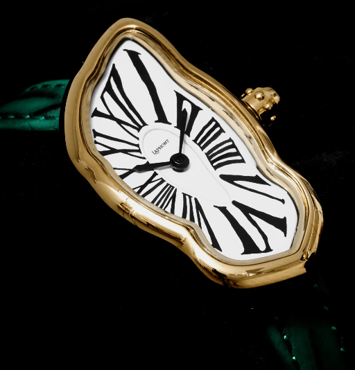Laphont horloge melting watch small donkere wijzerplaat-3