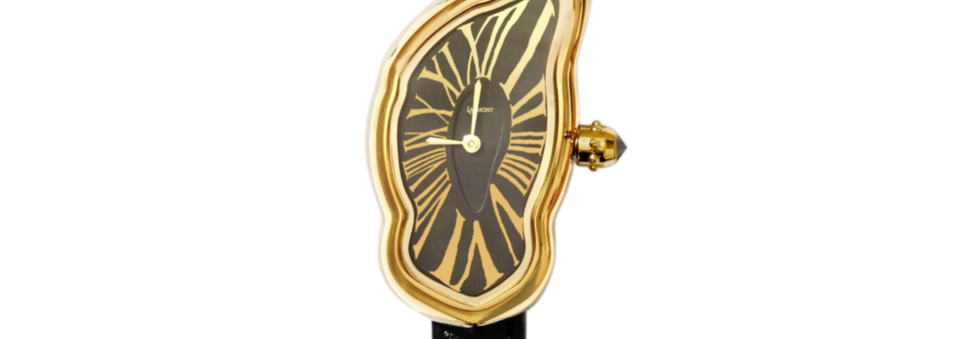 Laphont horloge melting watch small donkere wijzerplaat