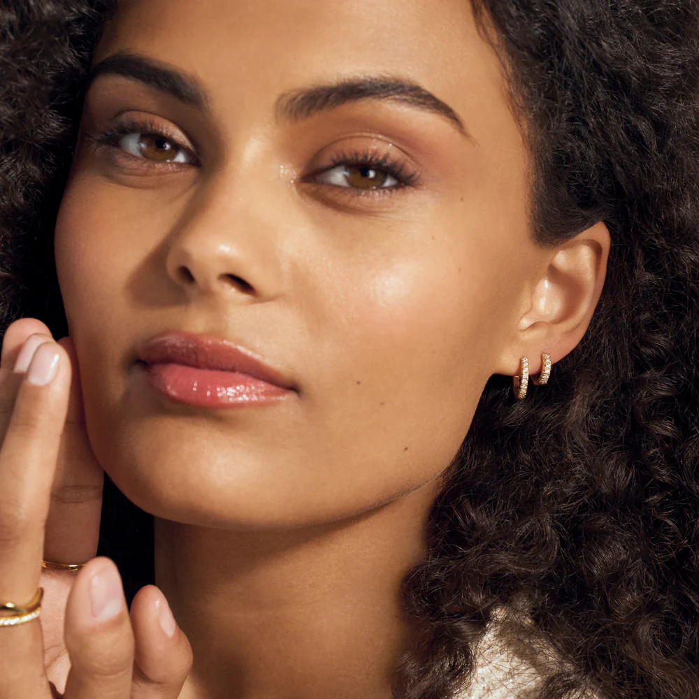 Oorbellen Sif Jakobs Ellera model met zirkonia's gold-plated-2