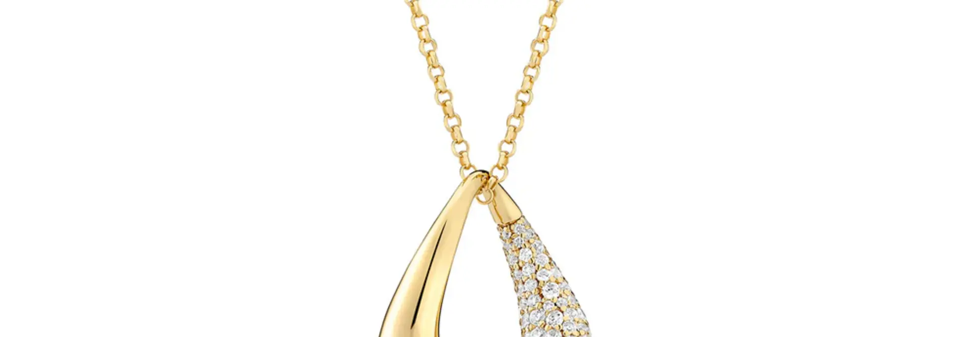 Ketting Sif Jakobs Glorenza model zilver gold-plated met zirkonia's