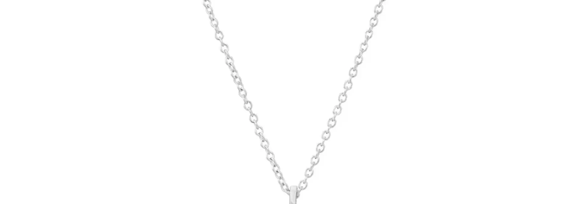 Ketting Sif Jakobs Ellera Ovale Piccolo model zilver met zirkonia’s