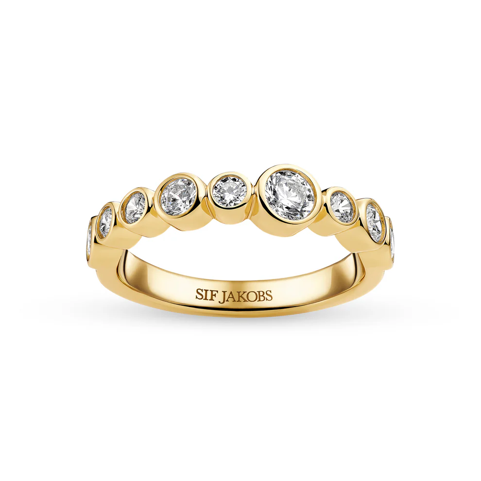 Ring Sif Jakobs Sardinien model zilver & zilver gold-plated met zirkonia’s-3