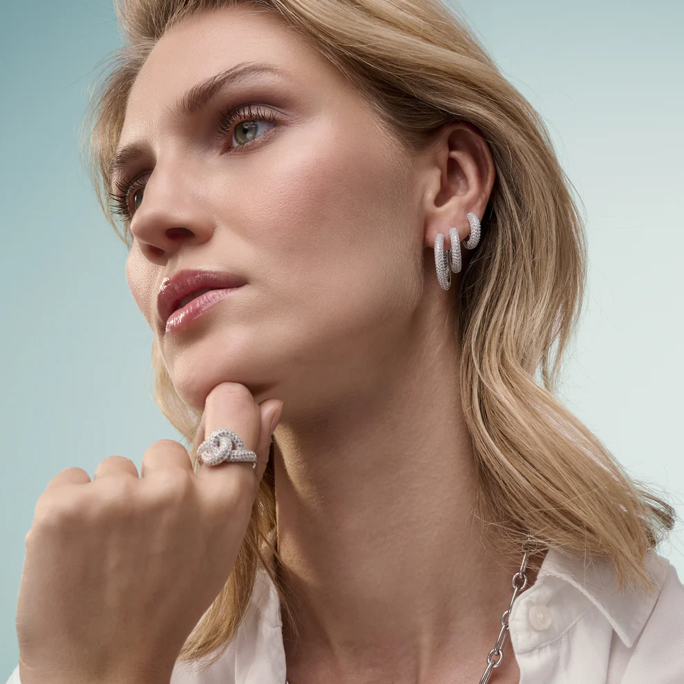 Oorbellen Sif Jakobs Carrara Piccolo model zilver & zilver gold-plated met zirkonia’s-3