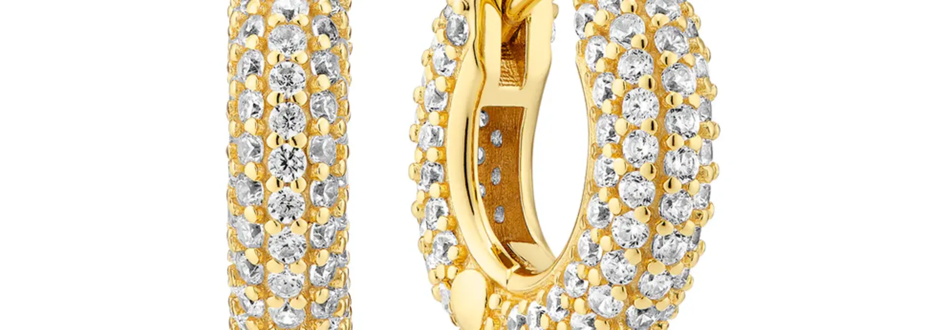 Oorbellen Sif Jakobs Carrara Piccolo model zilver & zilver gold-plated met zirkonia’s