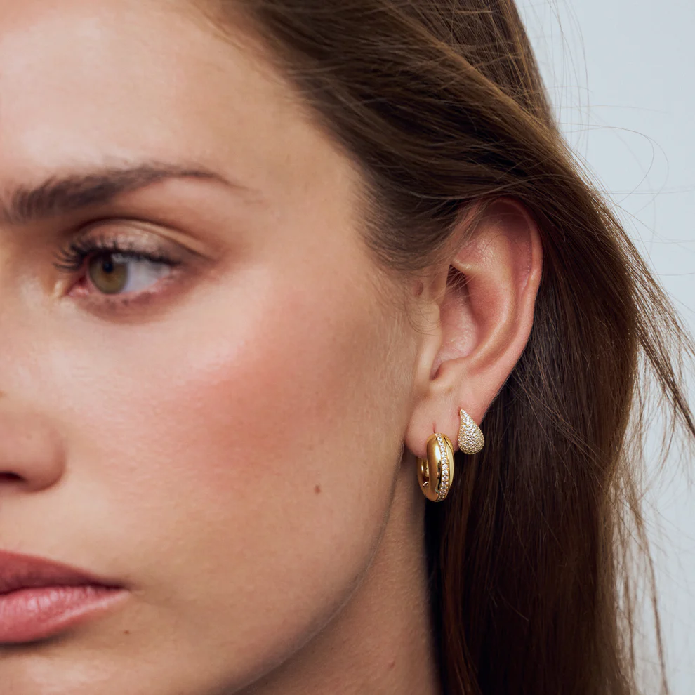 Oorbellen Sif Jakobs Goccia Calare model zilver & zilver gold-plated met zirkonia’s-4