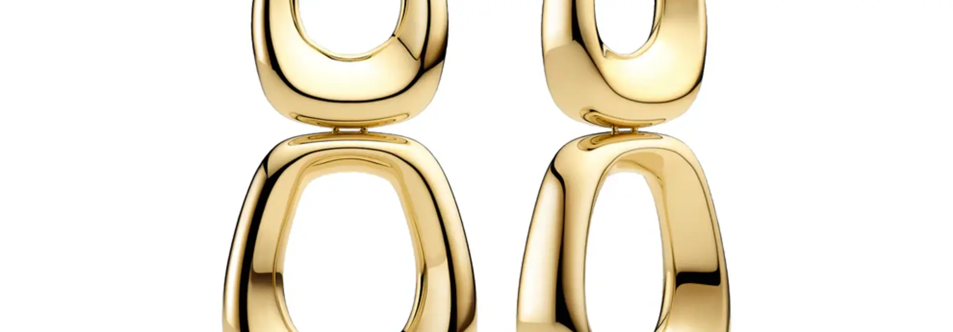 Oorbellen Sif Jakobs Borsa Due model zilver gold-plated
