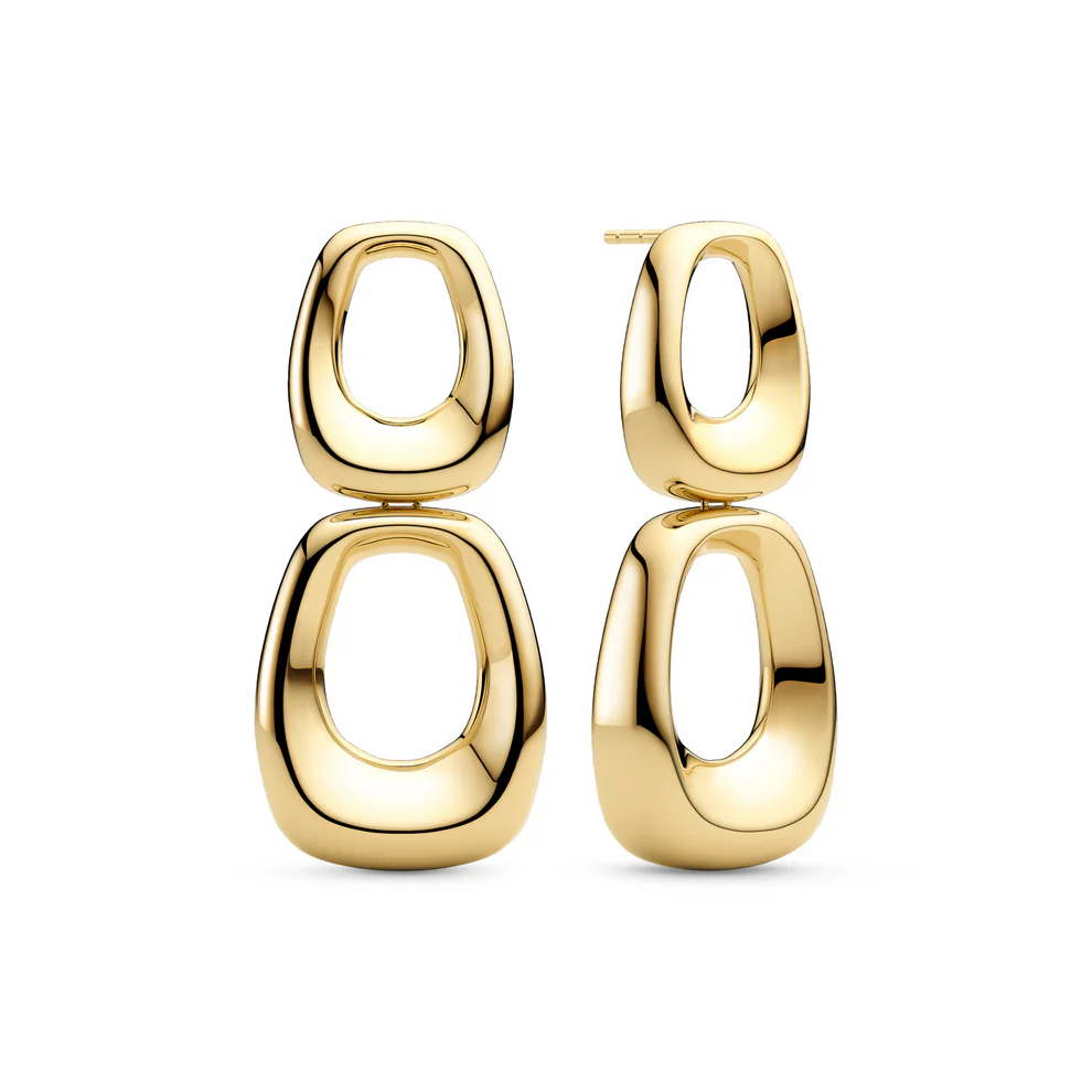 Oorbellen Sif Jakobs Borsa Due model zilver gold-plated-1