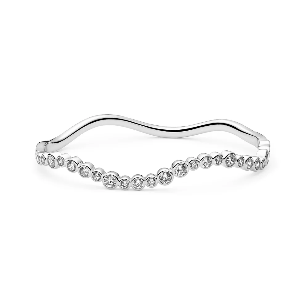 Armband Sif Jakobs Sardinien Wave model zilver met zirkonia’s-1
