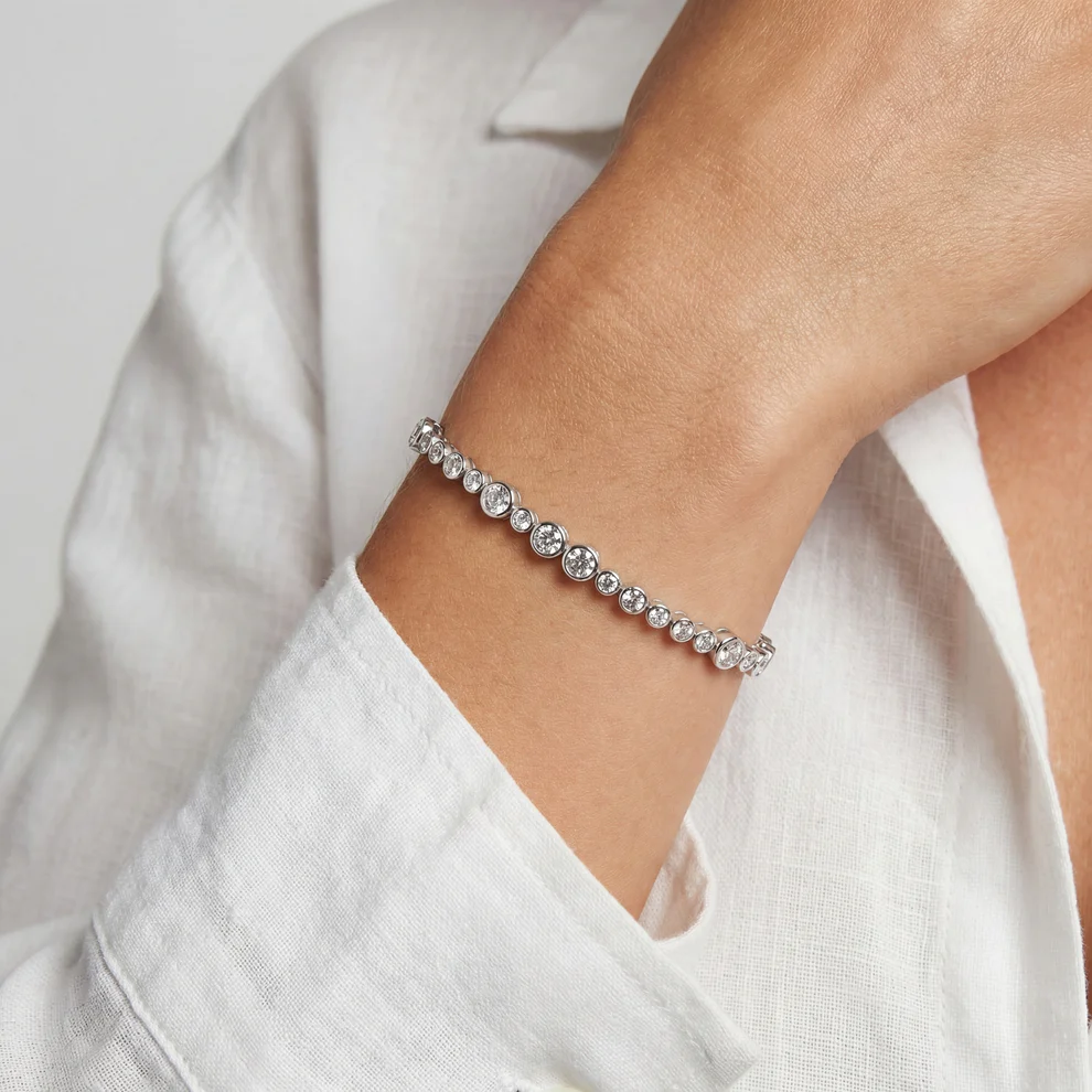 Armband Sif Jakobs Sardinien Altro model zilver met zirkonia’s-2