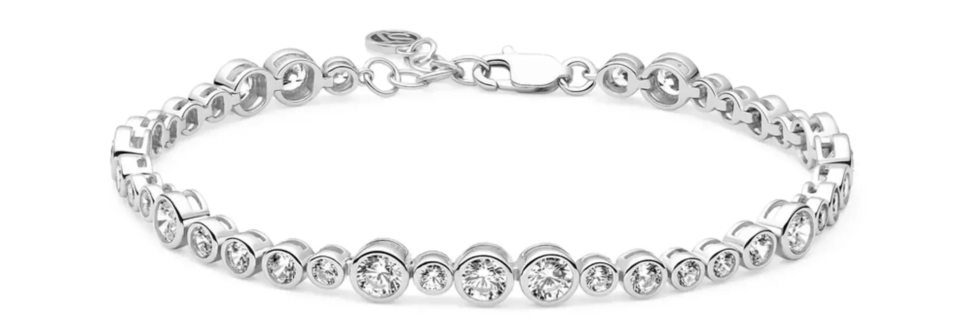 Armband Sif Jakobs Sardinien Altro model zilver met zirkonia’s