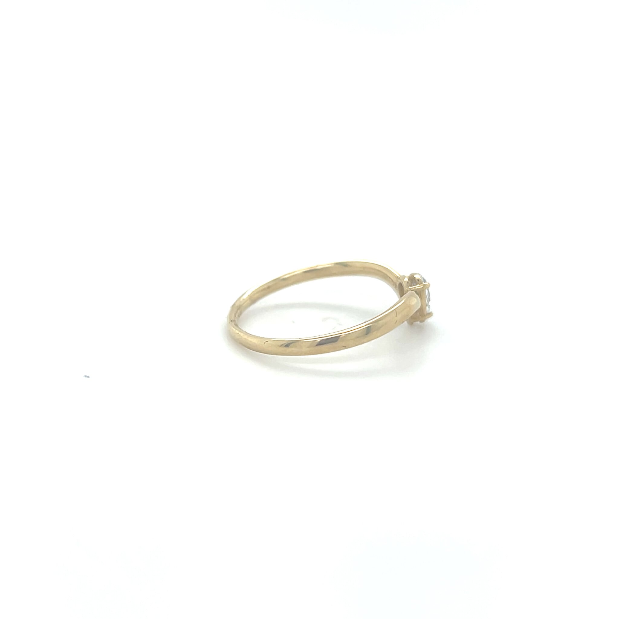 Ring met zirkonia in druppelvorm-2
