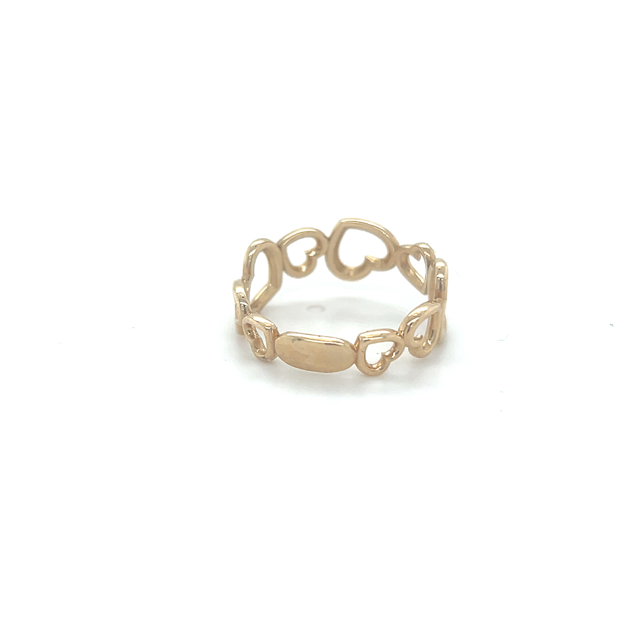 Ring met kleine en grotere hartjes-2