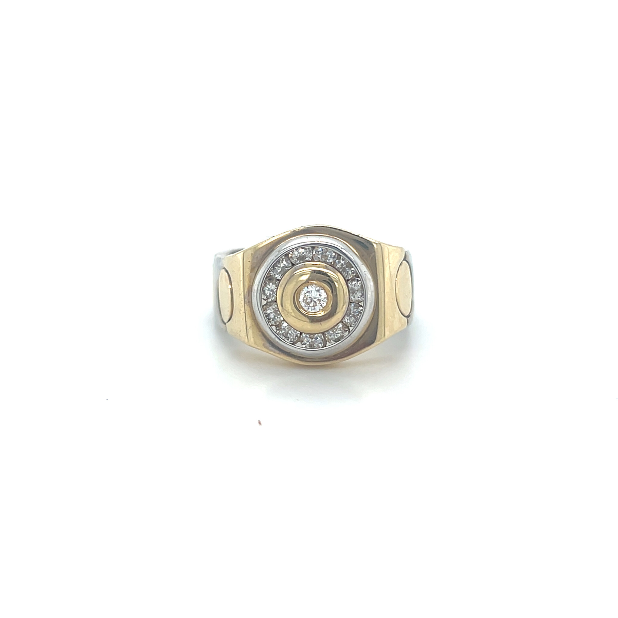 Ring flexibel bicolor met zirkonia stenen-1