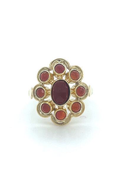 "Facedcarn" ring