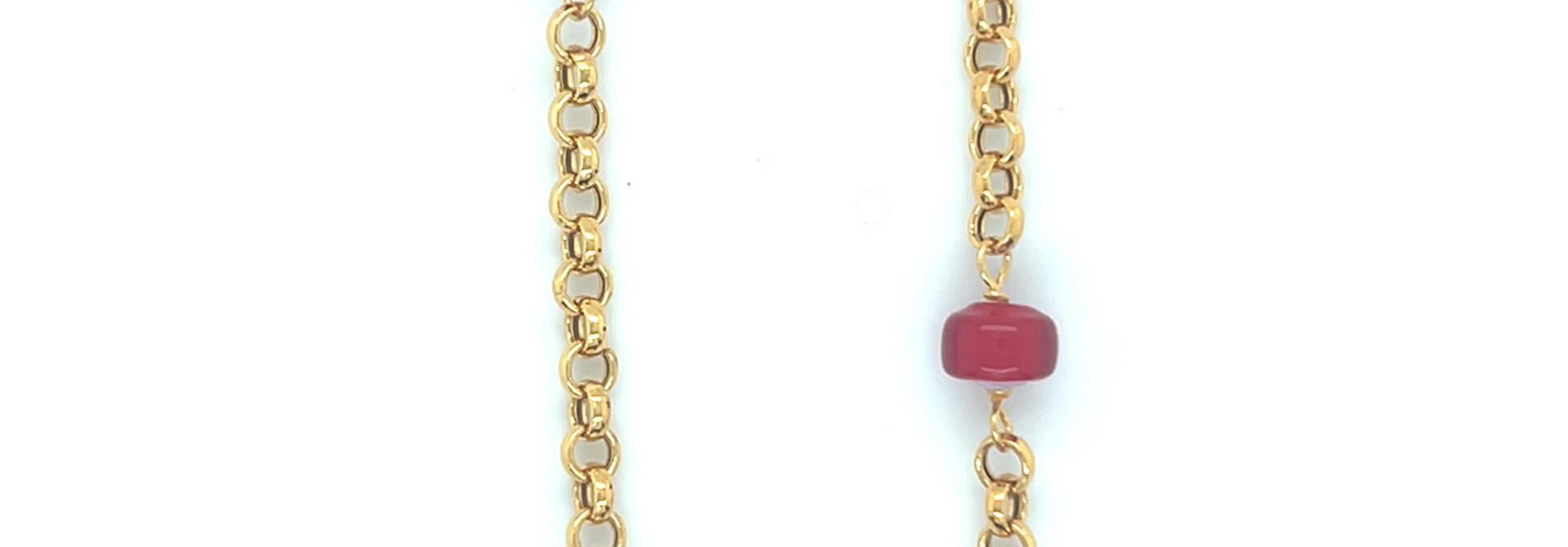 Ketting boto keti schakel met rode kralen