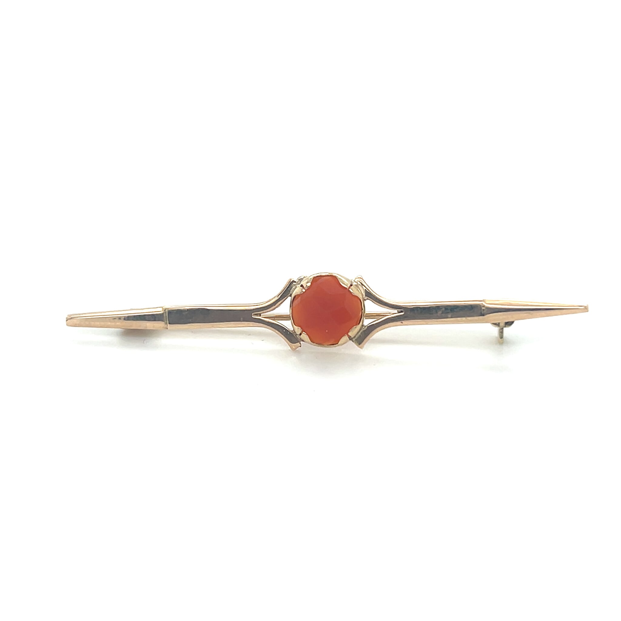 Broche met carneool steen-1