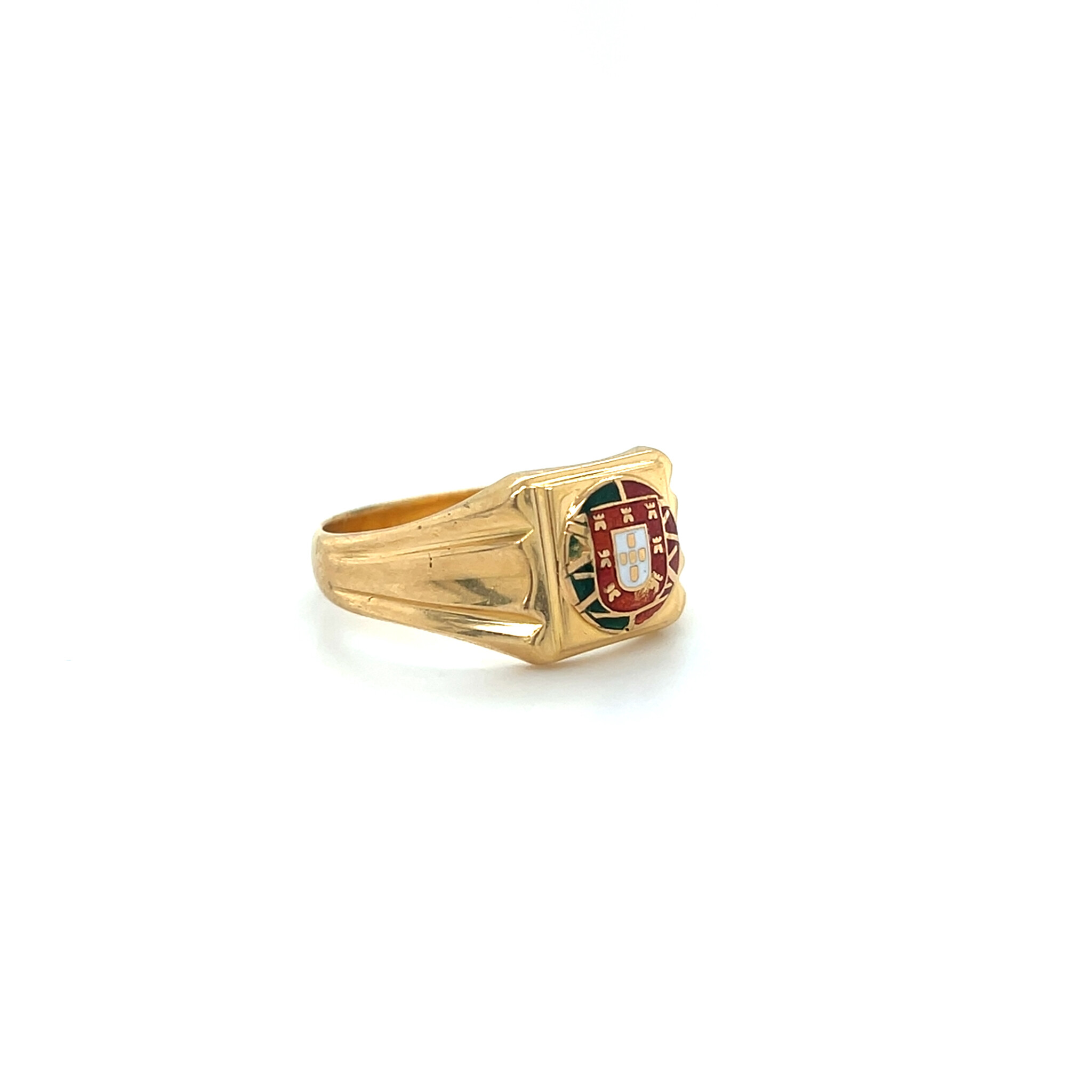 Ring zegel met Portugese vlag-2