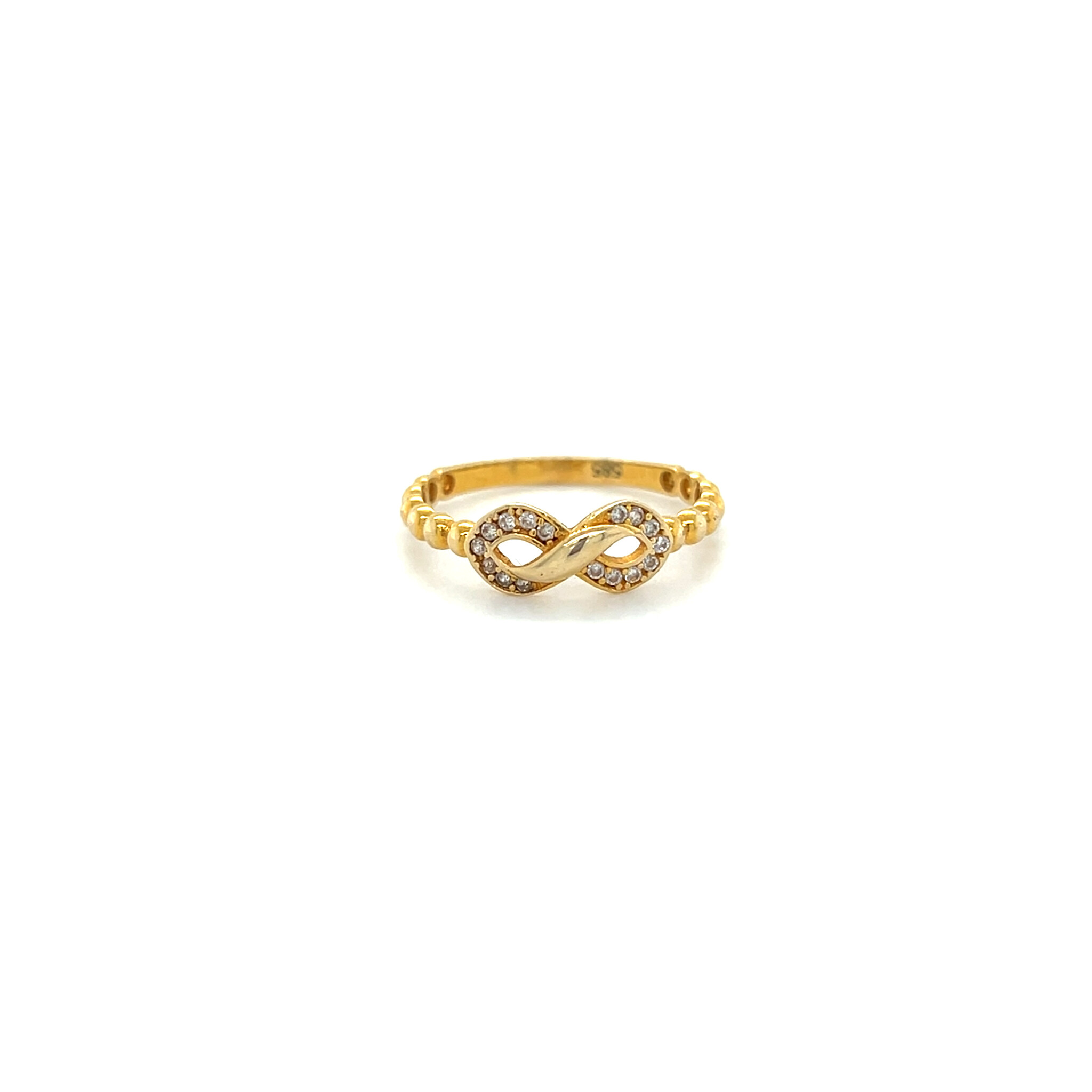 Ring infinity teken en zirkonia stenen-1