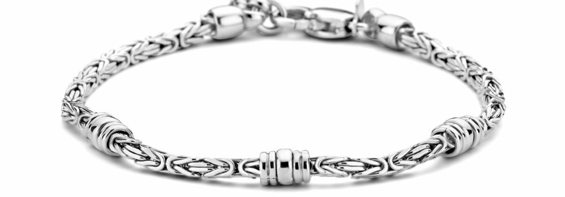 Armband koningsschakel met ringetjes