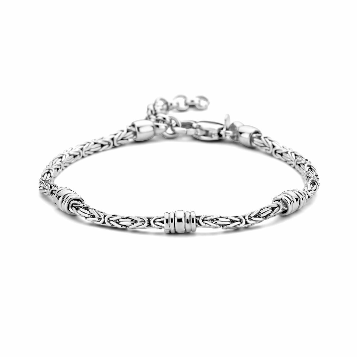 Armband koningsschakel met ringetjes-1